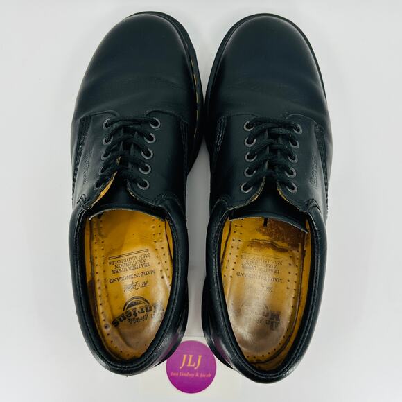 Dr. Martens Men's 8053 Made in England Black Leather Shoes Size 10 UK/ 11 US - Picture 9 of 13